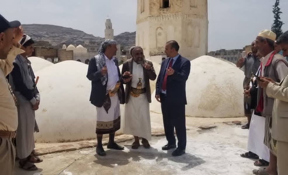 زيارة تفقديه لرئيس الهيئة لمسجد ومدرسة المنصورية في مدينة جُبَن